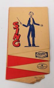 Hendler's Ice Cream Advertising Sing  Song Lyrics Fold out Novelty J73669