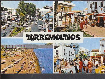 Multi View Torremolinos Spain Postcard BIN 