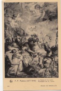 BF18013 p p rubens le martyre de st lievin painting art  front/back image