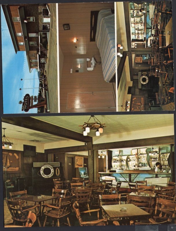 Lot of 2 Quebec Hotel-Motel du Capitaine Interior CTE' MONTMORENCY Chrome