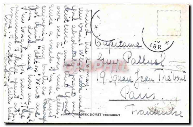 Postcard Old Susanna I Badet Children