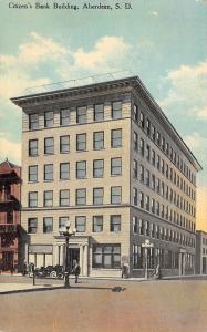 Aberdeen South Dakota c1910 Postcard Citizen's Bank Building