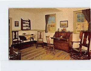 Postcard Miksch House Best Room, Old Salem, Winston-Salem, North Carolina