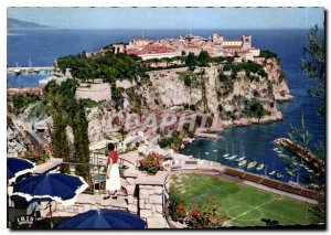 Modern Postcard Reflections of the French Riviera The Rock of Monaco seen fro...