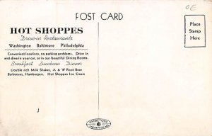 Hot Shoppes Batlimore, Maryland, USA Postcard