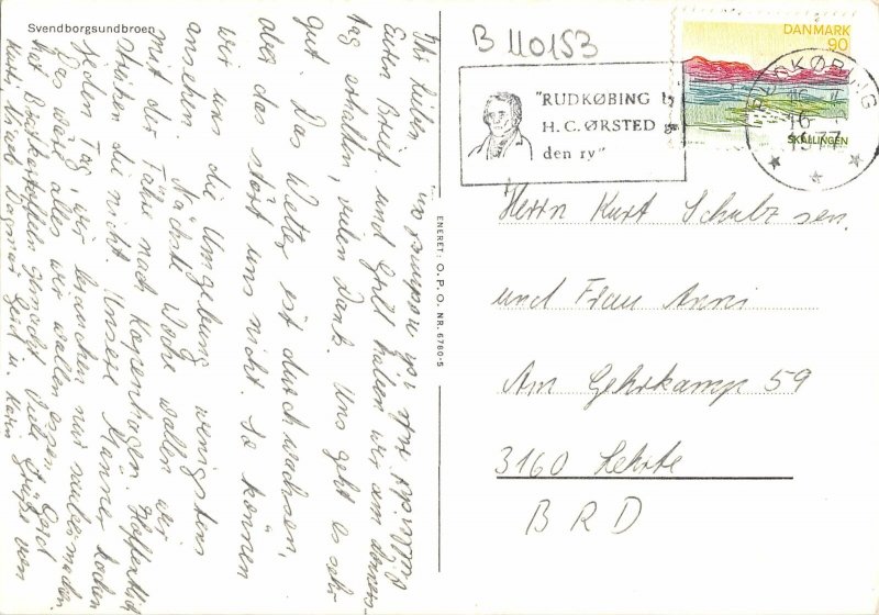 B110153 Denmark Svendborgsundbroen Bridge Pont Panorama