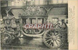 Postcard Old Versailles car charles x (1825)