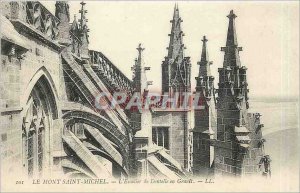 'Old Postcard Mont Saint Michel L''Escalier Lace Granite'