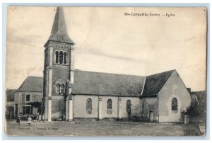 c1910 Church Saint-Corneille(Sarthe) Pays de la Loire France Posted Postcard