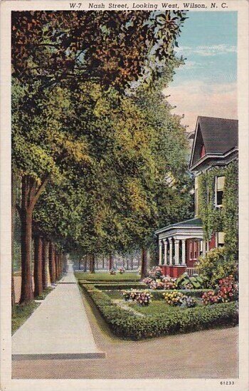 Nash Street Looking West Wilson North Carolina 1941