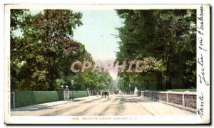 Postcard Old Bellevue Avenue Newport R I