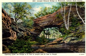 Leland, Wisconsin - Largest National Bridge - Sauk County - c1930