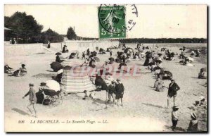 Old Postcard La Rochelle The new beach