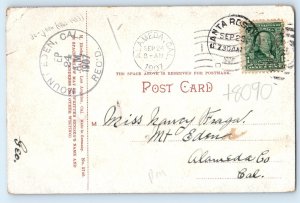 1907 View Of Sunset At Venice California CA DPO (1862-1983) Mt. Eden CA Postcard