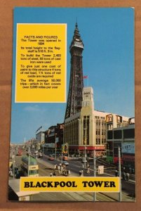 POSTCARD - UNUSED -  BLACKPOOL TOWER , ENGLAND