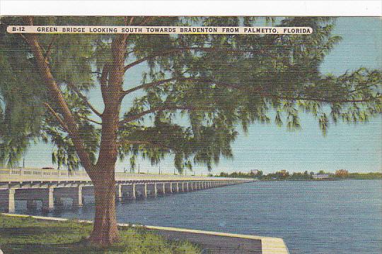 Green Bridge Looking South Towards Bradenton From Palmetto Florida