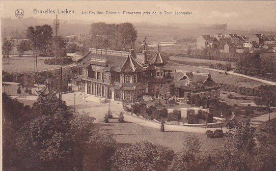 Belgium Brussells Laeken Lae Pavillon Chinois PAnorama Pris De La Tour Japonaise