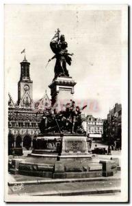 Old Postcard Saint Quentin Monument of Defense And & # 39Hotel City