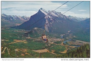 Banff Chairlift On Mt Rundle Banff National Park Canada