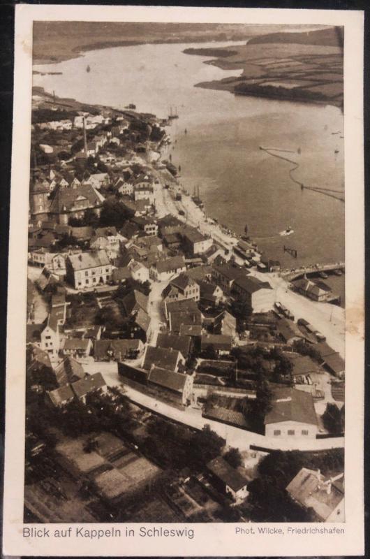 Mint Germany RPPC Postcard Kappeln View In Schleswig From Zeppelin airship