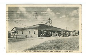 Military - Camp Devens, MA. The Pavilion, Constr. Quartermasters HQ (creases)
