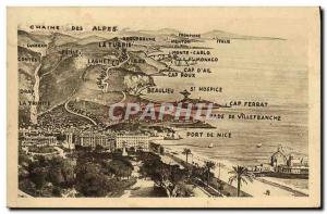 Old Postcard Tour of the Grande Corniche of Panorama & # 39excursion