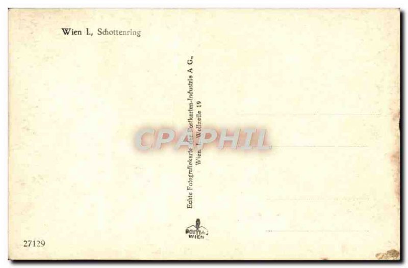 Old Postcard Wien The Schottenring