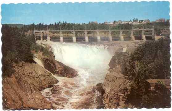 Power Dam and Falls, Grand Falls, New Brunswick, Canada, Chrome