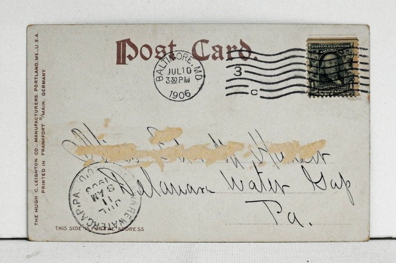 Baltimore, Md. Washington Monument, Mt. Vernon Place - Postcard