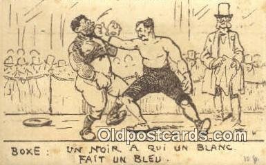 Boxing Comic Unused small crease left bottom corner, light yellowing from age