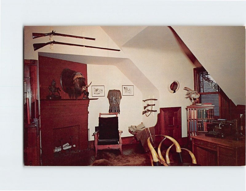 Postcard The Gun Room, Sagamore Hill, Long Island, Oyster Bay, New York 