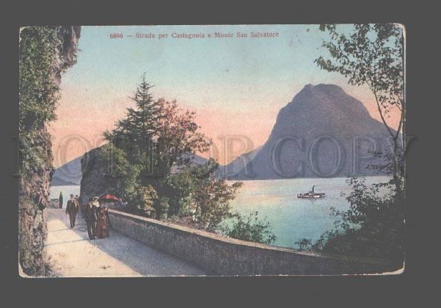 079764 ITALY Strada per Castagnola e Monte San Salvatore Old