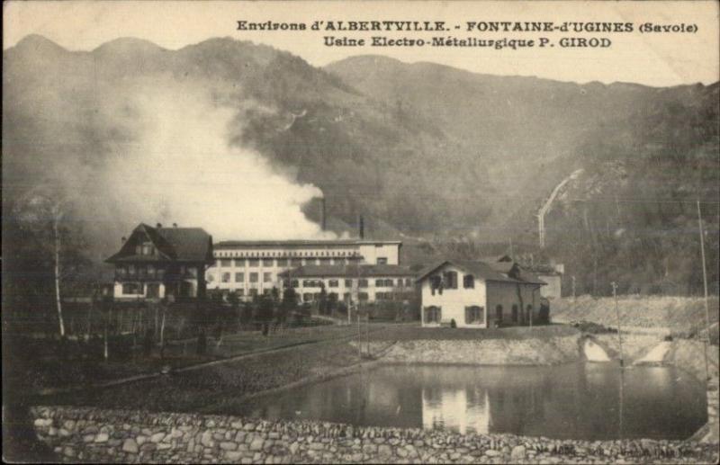 Albertville France Fontaine d'Ugines Savoie c1915 Postcard #2