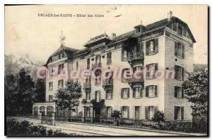 Old Postcard Uriage Les Bains Hotel Des Alpes