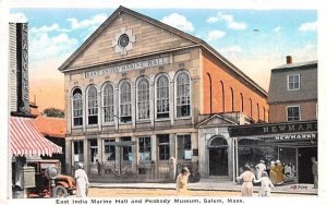 East India Marine Hall in Salem, Massachusetts and Peabody Museum.