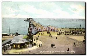 Old Postcard The Aquarium and Palace Pier in Brighton