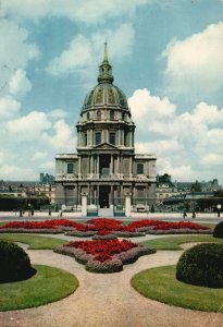 Postcard 1965 Le Dome Des Invalides Museum Complex Building Paris France