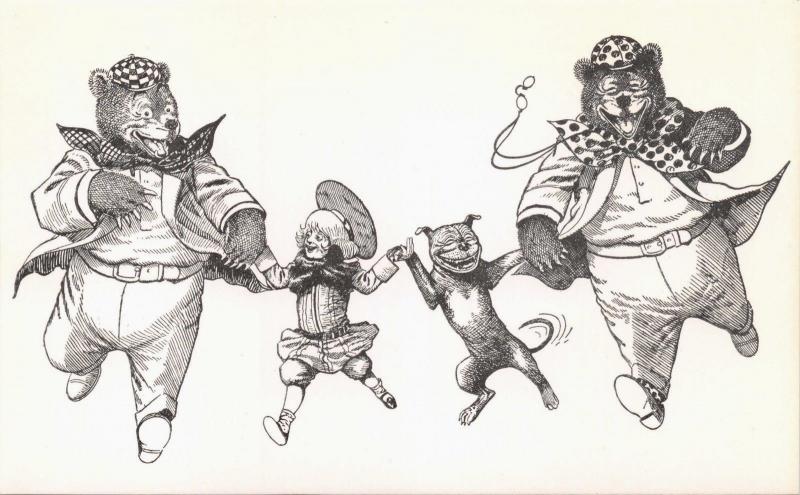 ROOSEVELT BEARS SEE THE WAX MUSEE: BUSTER BROWN & TIGE  POSTCARD