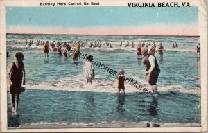 Bathing Here Cannot Be Beat Virginia Beach VA Postcard PC230