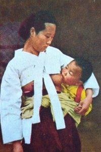 KOREA CUSTOM MOTHER AND NURSING BABY BREAST WOMAN GIRL GISAENG chosen