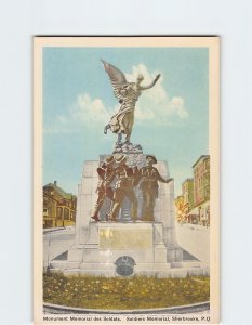 Postcard Soldiers Memorial, Sherbrooke, Canada