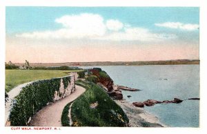 Postcard ROAD SCENE Newport Rhode Island RI AR6592