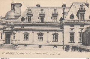 CHANTILLY, France, 1910-1920s, La Cour du Musee de Conde