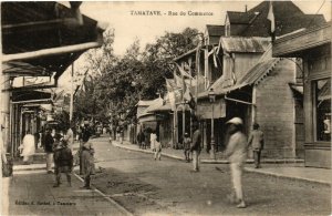 PC CPA MADAGASCAR, TAMATAVE, RUE DU COMMERCE, Vintage Postcard (b19949)