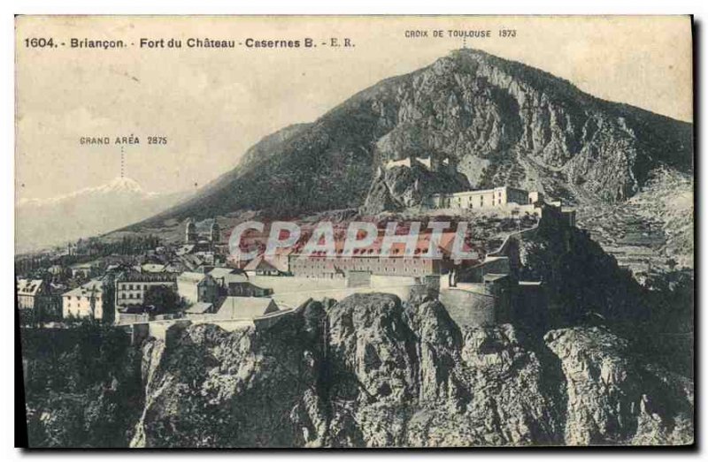 Postcard Old Barracks Briancon Fort du Chateau