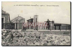 Old Postcard Mont Ventoux Vaucluse Terrace Observation