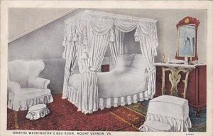 Virginia Mount Vernon Martha Washington's Bed Room