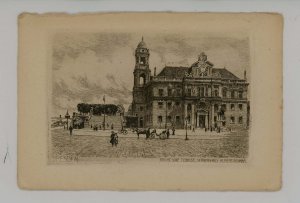 Germany - Dresden. Bruhl's Terr.,Sachsisches Standehaus,King Albert Monument