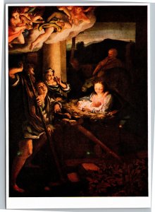 Postcard Art Correggio - Holy night