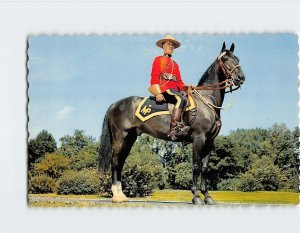 Postcard A member of the famed Royal Canadian Mounted Police Canada